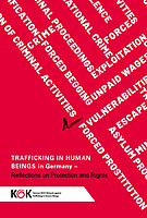 [Translate to English:] Cover Book Trafficking in Human Beings in Germany – Reflections on Protection and Rights