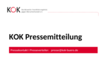 KOK Pressemitteilung