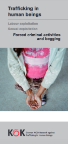 Cover brochure THB forced criminal activities and begging