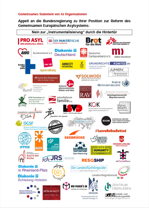 Cover Statement zur Instrumentalisierung durch GEAS