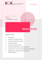 Cover KOK-Newsletter 03/2022