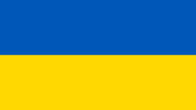 Blau-gelbe Flagge der Ukraine
