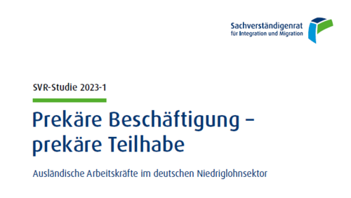 Cover SVR-Studie Prekäre Beschäftigung Cover SVR-Studie Prekäre Beschäftigung