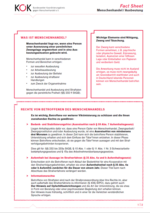 KOK Factsheet Menschenhandel