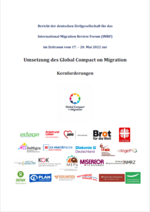 Cover IMRF Bericht dt. Zivilgesellschaft GCM