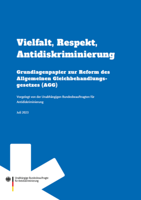 Cover Grundlagenpapier AGG-Reform