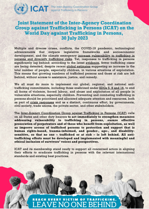 Cover ICAT Statement Cover ICAT Statement