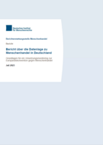 Cover Datenbericht Menschenhandel DIMR 2023