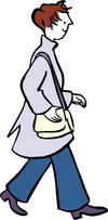 laufen Frau