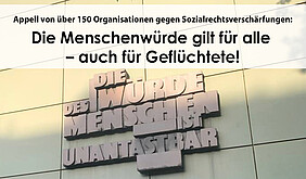 Appell zur Abschaffung Asylbewerberleistungsgesetz