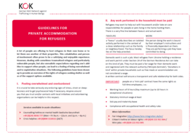 KOK Guidelines for Private Accomodation for Refugees